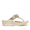 FITFLOP W LULU PADDED-KNOT METALLIC-LEATHER TOE- HN8