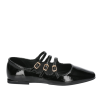 TOP 3 SHOES BAILARINA 3 HEBILLAS CHAROL SA24672 NEGRO