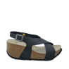 Sandàlies marca GENUINS model NIZA LEATHER G103800 color NEGRE