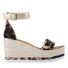 LOLA CASADEMUNT SANDALIAS 22331004 ANIMAL PRINT